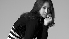 Woman monochrome asians models