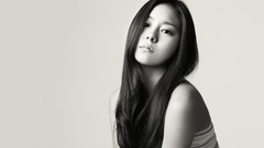 Woman monochrome asians Simple Background