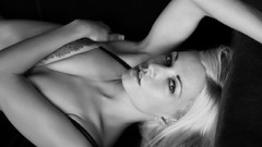 Woman monochrome blondes