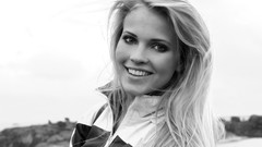 Woman monochrome blondes Emilie Voe Nereng
