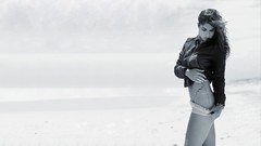 Woman monochrome Brazil Beaches Actress blouse bracelets 