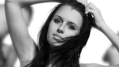 Woman monochrome brunettes