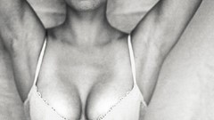 Woman monochrome brunettes carlos nunez freckles underwear