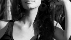 Woman monochrome brunettes Irina J