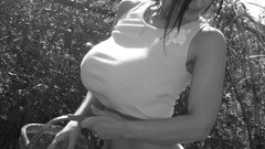 Woman monochrome brunettes models denise milani greyscale huge 