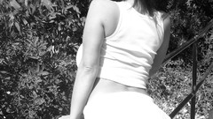 Woman monochrome brunettes models denise milani greyscale huge 