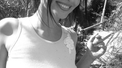 Woman monochrome brunettes models denise milani greyscale huge 