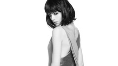 Woman monochrome brunettes models Francesca Oddone