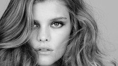 Woman monochrome brunettes models nina agdal