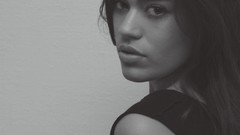 Woman monochrome brunettes no bra Roï Elmaliah