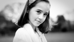 Woman monochrome children