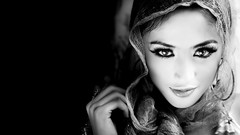 Woman monochrome faces