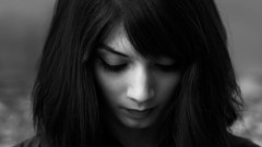 Woman monochrome faces