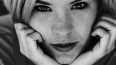 Woman monochrome faces