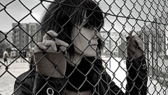 Woman monochrome faces Chain