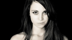 Woman monochrome faces greyscale