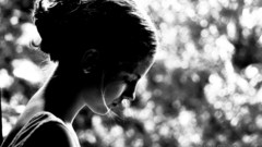 Woman monochrome faces portraits