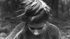 Woman monochrome grayscale