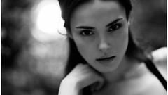 Woman monochrome grayscale