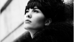 Woman monochrome grayscale