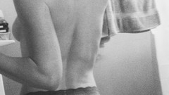 Woman monochrome grayscale