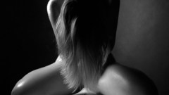 Woman monochrome greyscale