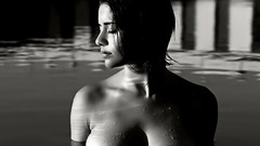 Woman monochrome greyscale