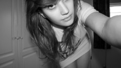 Woman monochrome greyscale