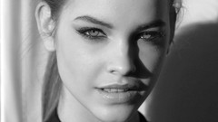 Woman monochrome hungary brunettes barbara palvin Sans