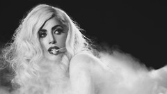 Woman monochrome lady gaga blondes singers