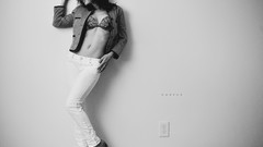 Woman monochrome models