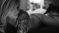 Woman monochrome models