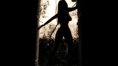 Woman monochrome nude