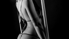 Woman monochrome Polish greyscale pornstars Amandha Fox