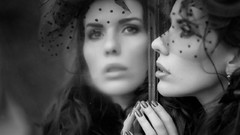 Woman monochrome portraits