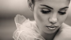 Woman monochrome portraits