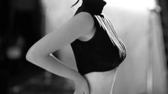 Woman monochrome shania twain