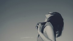 Woman monochrome Simple Background