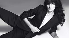 Woman monochrome suit Actress penelope cruz brunettes grayscale