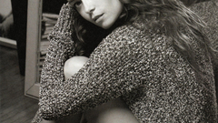 Woman monochrome summer glau nylon