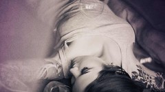 Woman monochrome tattoos brunettes models boobs Karina Toby