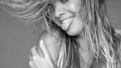 Woman monochrome tongue Virginie Caprice