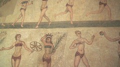 Woman mosaic Rome Culture fitness bikini