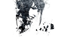 Woman moth grunge digital art vectors Alex Cherry vhm alex
