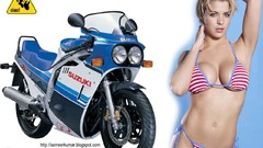 Woman motorbikes