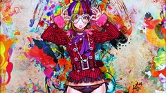 Woman multicolor artwork