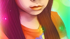 Woman multicolor vectors