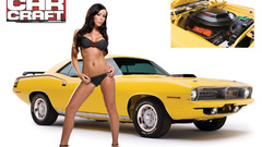 Woman muscle cars