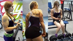 Woman muscle Fit Female Bodybuilder Julia Vins Transfurter