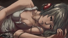 Woman Music head phones